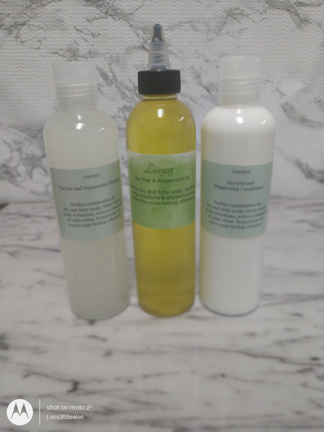 Tea tree &: Peppermint Shampoo, Conditioner & Oil 8oz